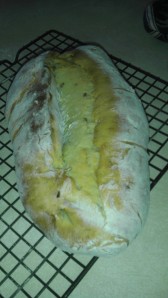 Rustic Potato Bread with an unhappy center